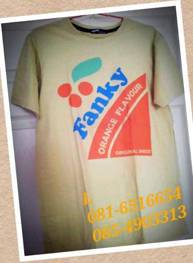 (2.9)Shoot เสื้อยืด ชาย-หญิง สีเหลืองเขียว ลายFanky Size L เนื้อผ้าเบาสบาย ถูกกว่าที่หน้าร้าน