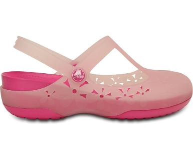 crocs carlie mary jane flower