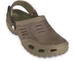 crocs yukon sport clog khaki/coffee