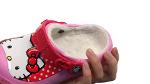 Crocs Kids Hello Kitty® Dots Lined Clog