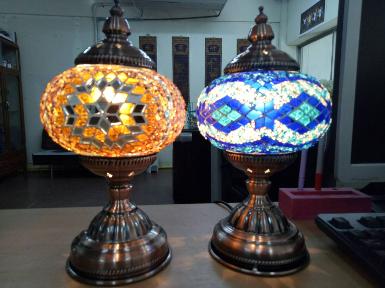 Morroco lamp item code MRCN18 size high 300 mm. Diameter 140 mm.